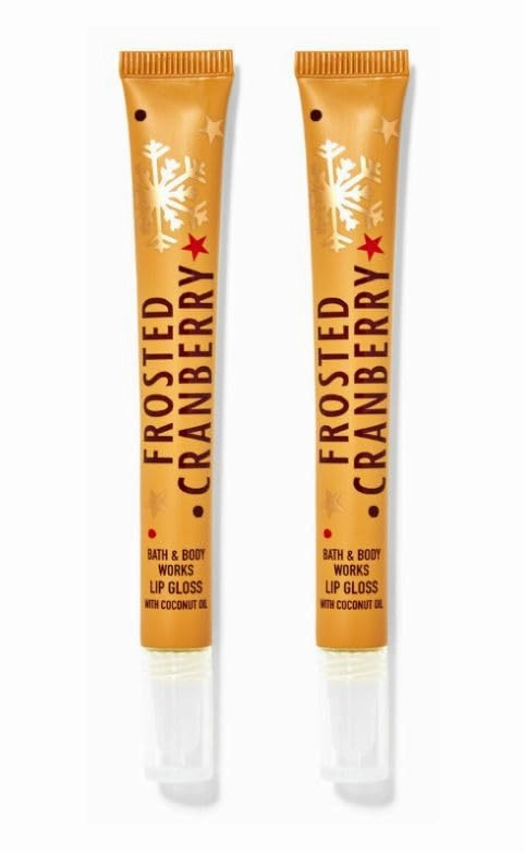 Bath Body Frosted Cranberry Lip Gloss - Set of 2 (.34 Oz Each)