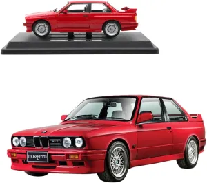 Bburag 1/24 Alloy Supercar for BMW M3 E30 Racing Car Die Cast Collection Vehicles Miniature Scale Model Collectible Gift