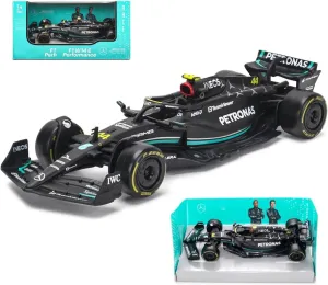 Bburago 2023 1:43 F1Mercedes AMGW14#44 for Lewis Hamilton Formula One W14#44 1/43 Alloy Racing Die Cast Car Static Adult Collection Model Gift