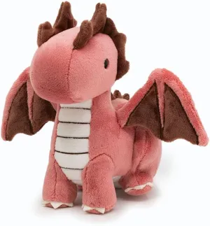 Bellzi Fire Dragon - 7" Cute Stuffed Animal Plush Toy - Adorable Soft Dragon Toy Plushies and Gifts - Perfect Present for Kids, Babies, Toddlers - Mini Draggi