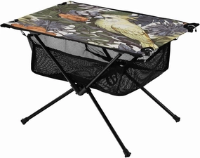 Bird and Flower Portable Folding Camping Table, Compact Lightweight Beach Table with Carrying Bag for Outdoor Picnics, BBQs, Camp