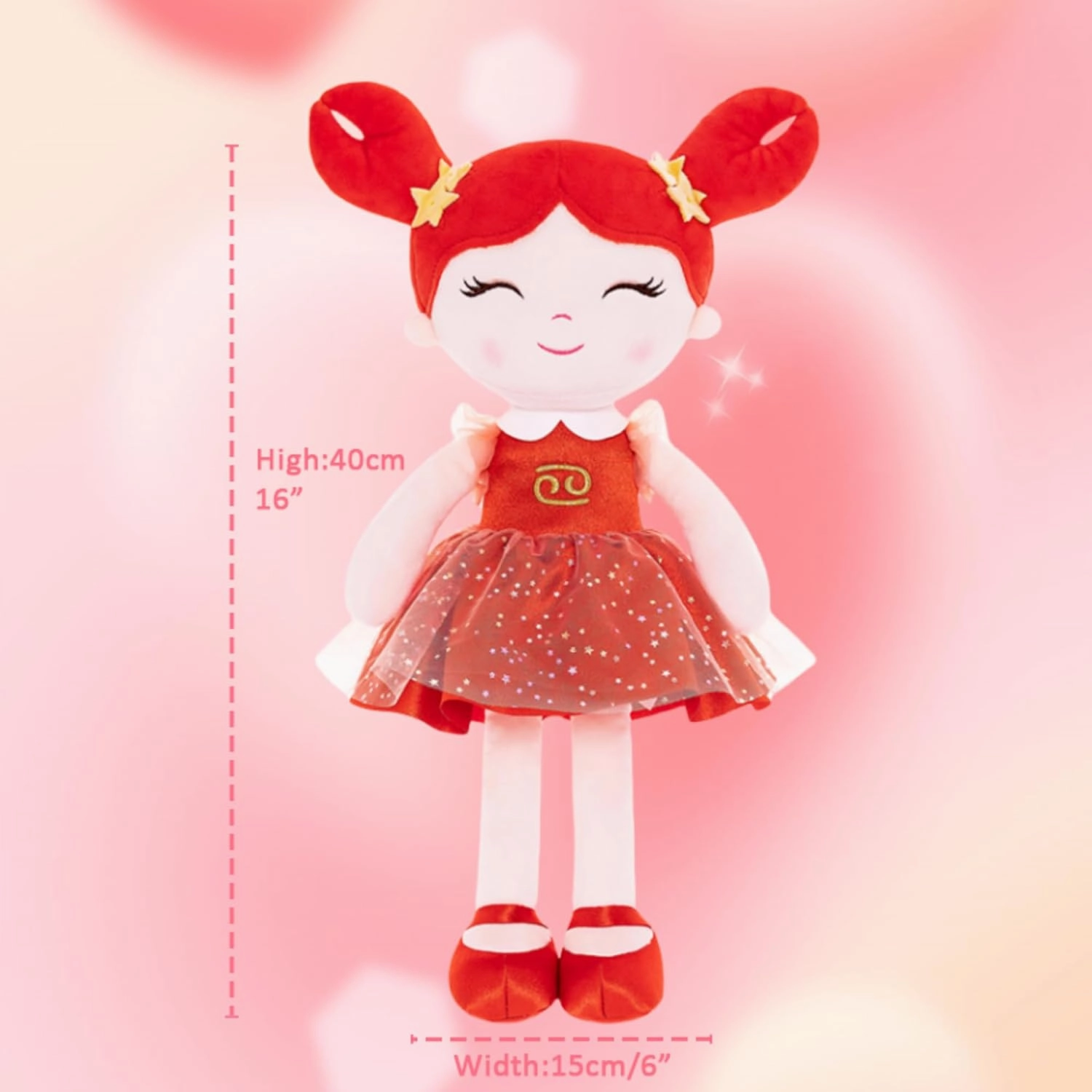 Birthday Gifts Baby Girl Gifts Plush Baby Dolls Constellations Cancer Doll Birthday Gift 17 inches Canceri