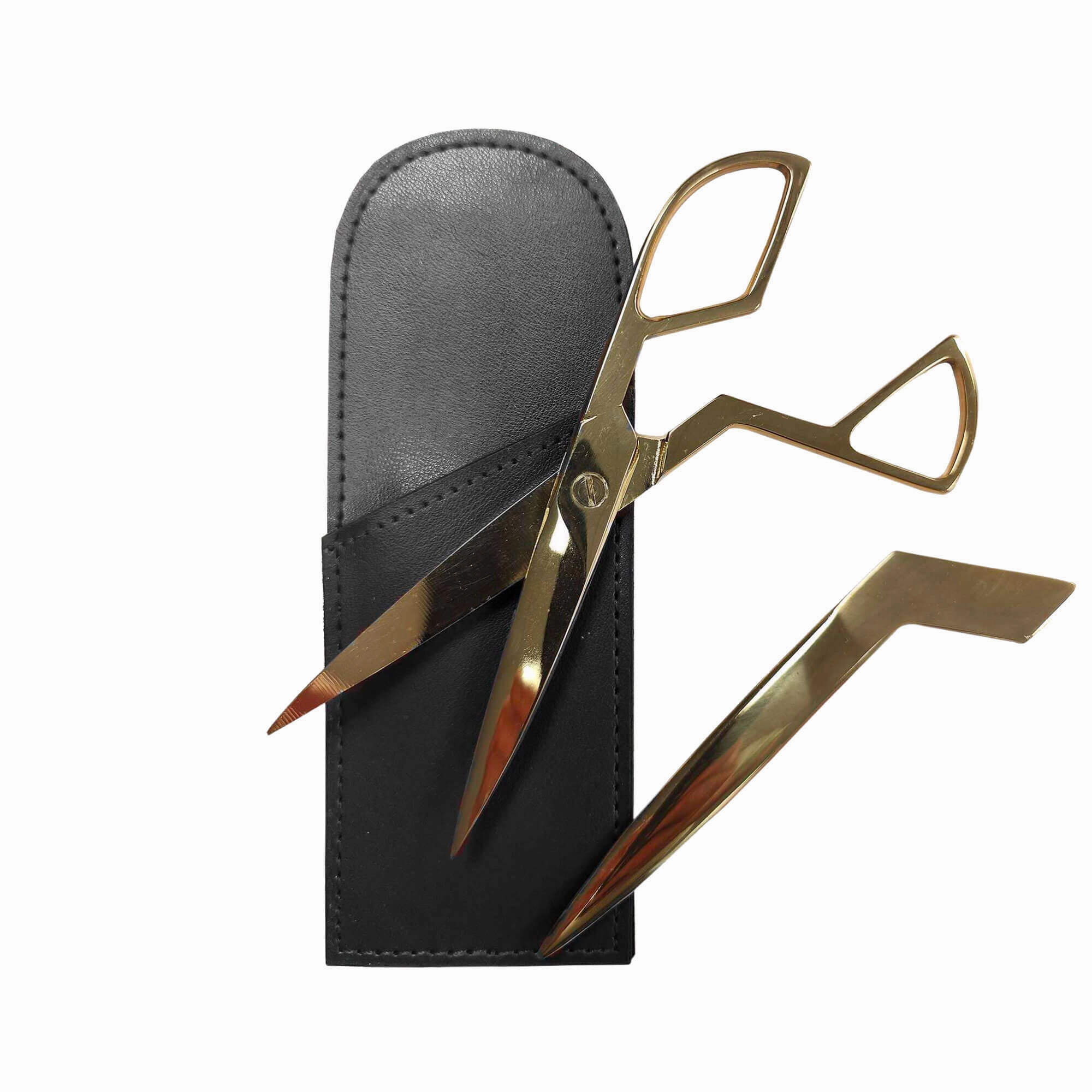 Black Bonded Leather Mini Library Set