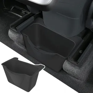 BMZX for 2025 Tesla Model Y (Not for Refresh Juniper) Silicone Trash Can, No Noise Rear Center Console Organizer & Backseat Storage Box, Car Garbage Can Bin for 2020-2025 Tesla Model Y Accessories