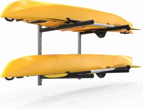 Bonnlo Kayak Storage Rack, Adjustable Heavy Duty Kayak Rack for Kayaks Paddle Boards, Kayak Paddle Holder for Garage, Spacesaver, Gentle on Padding, Boat Organizer
