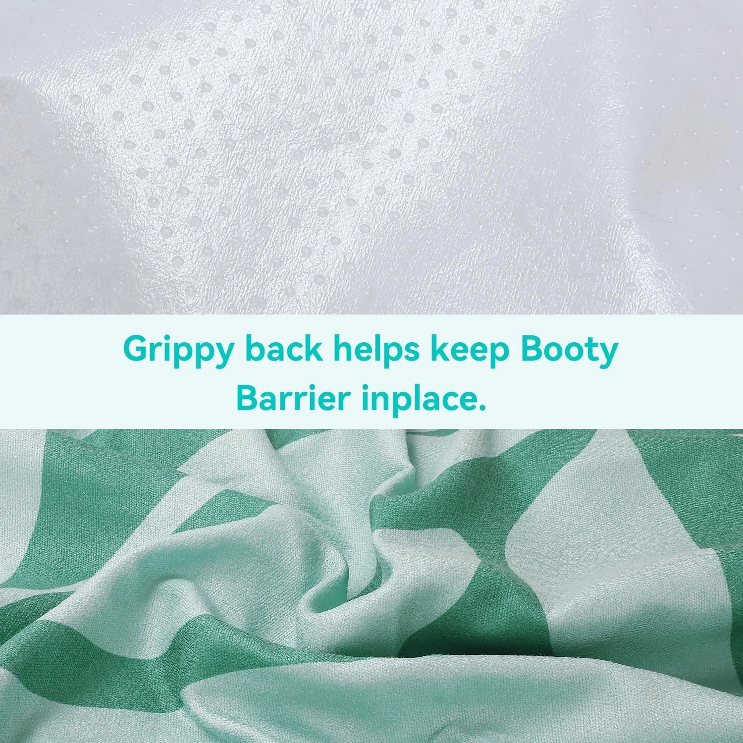 Booty Barrier - Highly Water-Resistant Washable Car Seat Cover for Post-Workout and Kids - Soft, Absorbent, Eco-Friendly Fabric Made from Recycled Water Bottles (Mint Blossom)