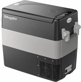BougeRV 12V Portable Refrigerator Fridge Freezer Portable Car Fridge 53 Quart Electric Cooler12V/24V DC 110~240 V AC for RV Truck Jeep Pickup SUV Van Boat Camping Tailgating Road Trip Outdoor Travel