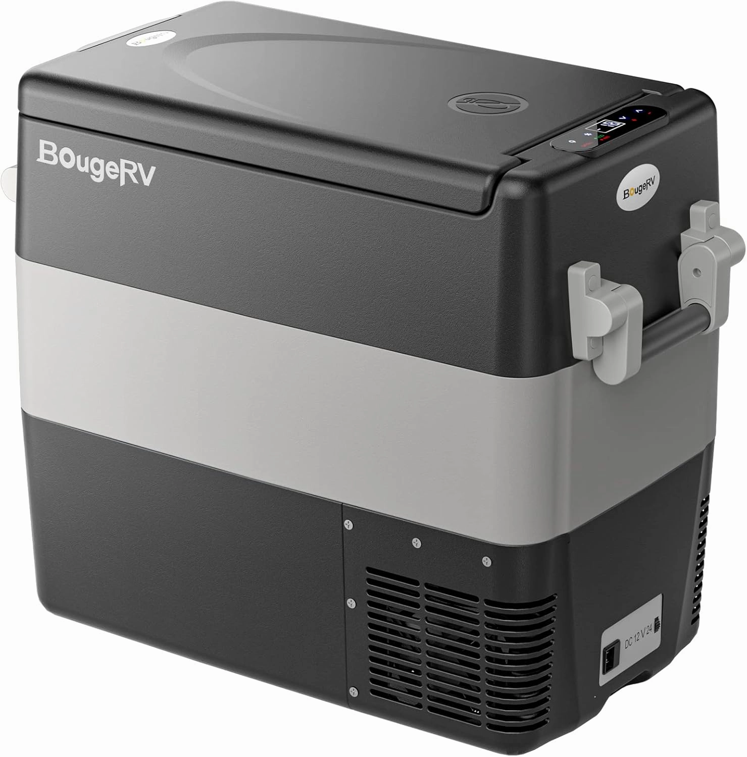 BougeRV 12V Portable Refrigerator Fridge Freezer Portable Car Fridge 53 Quart Electric Cooler12V/24V DC 110~240 V AC for RV Truck Jeep Pickup SUV Van Boat Camping Tailgating Road Trip Outdoor Travel
