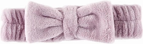 Bow Headbands for Skincare Ultra Soft Plush Luxury Spa Headband, One Size, Lilac Ash