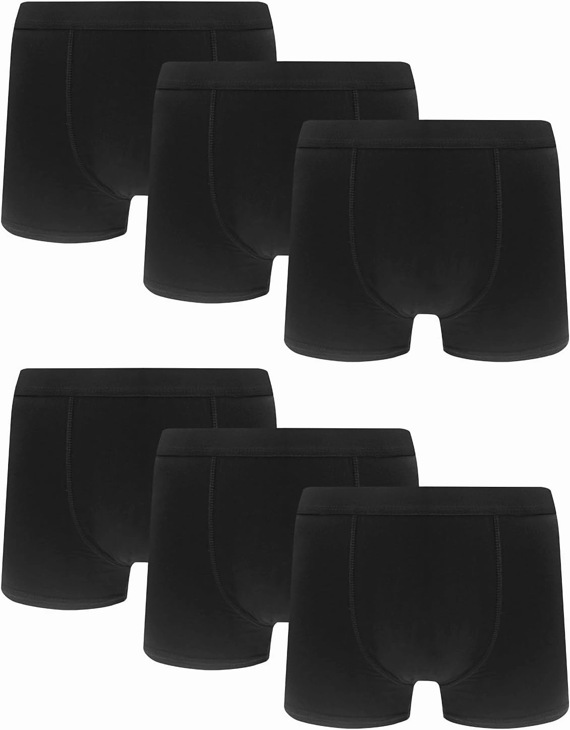 Boys' Boxer Briefs Shorts Kids Cotton Underwear Size 8 10 12 14 16,6-Pack Soft Waistband 8-16T 1603