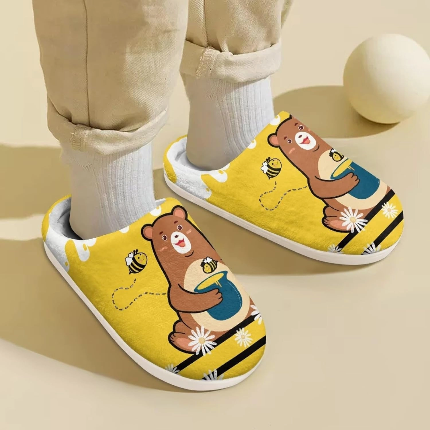 Boys Girls Cozy House Slippers Warm Plush Winter Cotton Shoes Breathable Kids Flannel Fuzzy Slippers Indoor Shoes Non Slip US 9-15