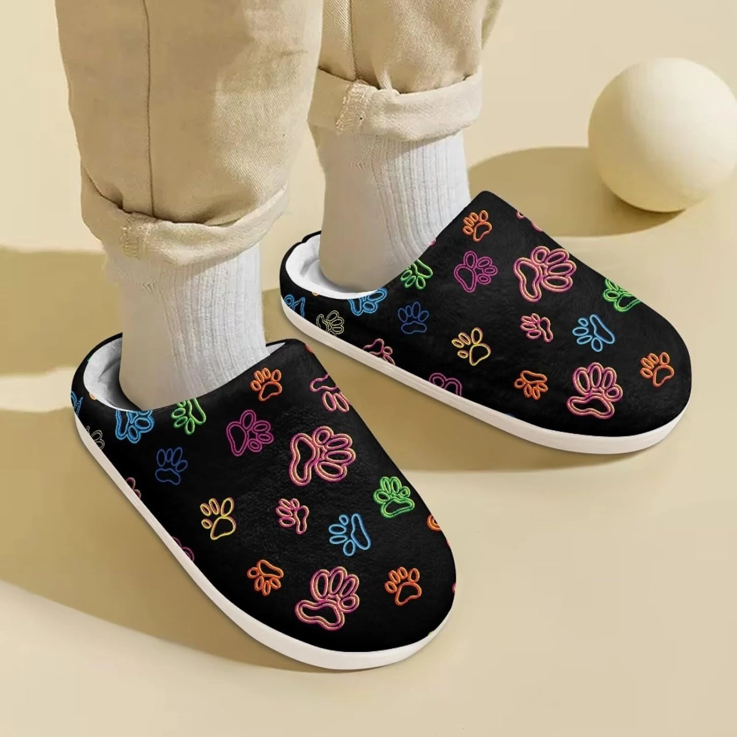 Boys Girls Cozy House Slippers Warm Plush Winter Cotton Shoes Breathable Kids Flannel Fuzzy Slippers Indoor Shoes Non Slip US 9-15