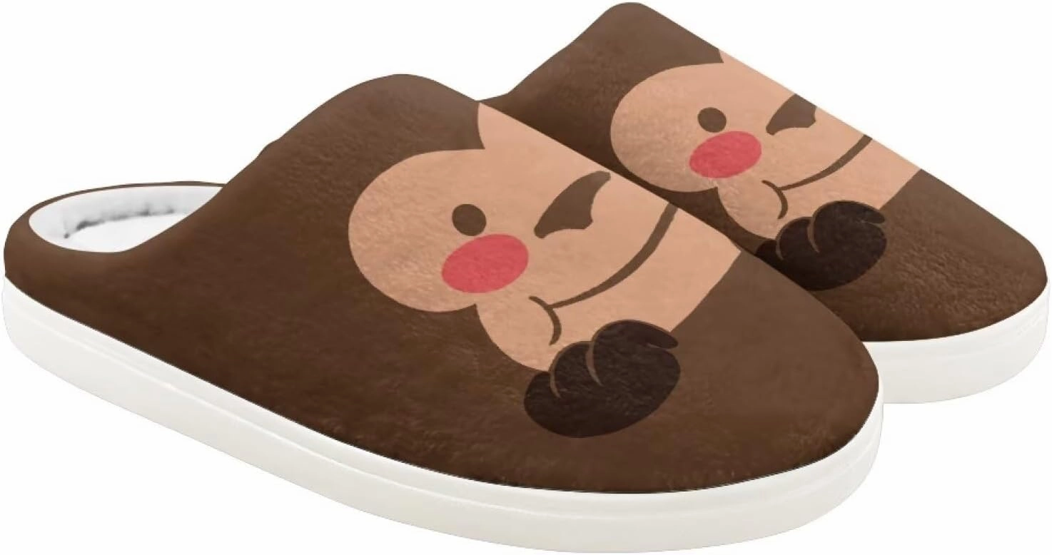 Boys Girls Cozy House Slippers Warm Plush Winter Cotton Shoes Breathable Kids Flannel Fuzzy Slippers Indoor Shoes Non Slip US 9-15