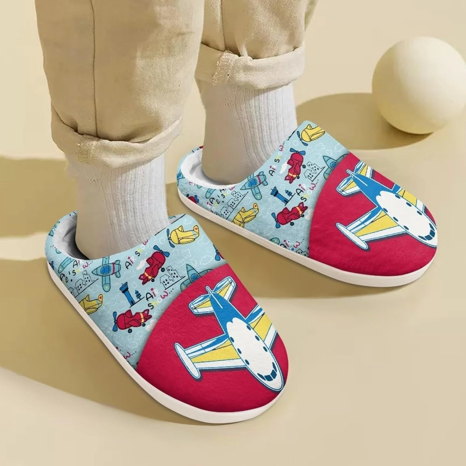 Boys Girls Cozy House Slippers Warm Plush Winter Cotton Shoes Breathable Kids Flannel Fuzzy Slippers Indoor Shoes Non Slip US 9-15