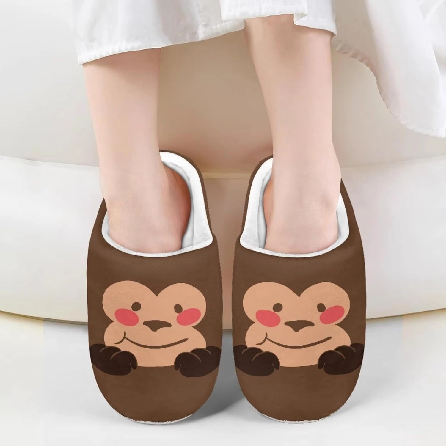 Boys Girls Cozy House Slippers Warm Plush Winter Cotton Shoes Breathable Kids Flannel Fuzzy Slippers Indoor Shoes Non Slip US 9-15