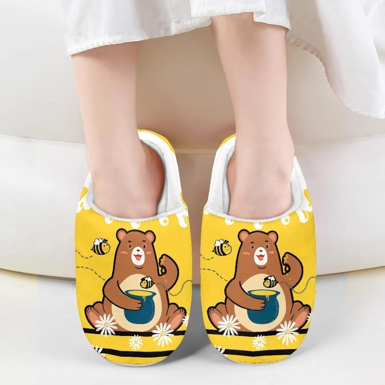 Boys Girls Cozy House Slippers Warm Plush Winter Cotton Shoes Breathable Kids Flannel Fuzzy Slippers Indoor Shoes Non Slip US 9-15