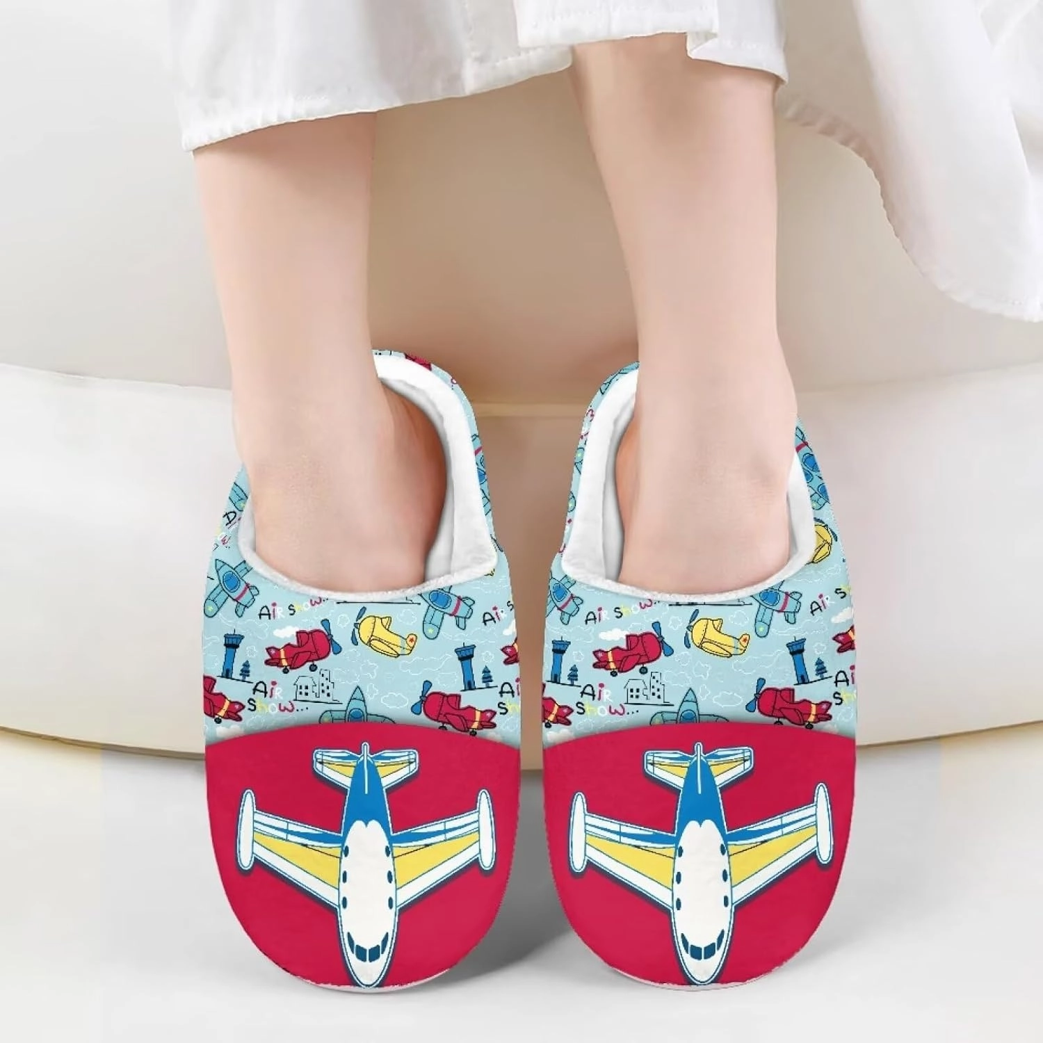 Boys Girls Cozy House Slippers Warm Plush Winter Cotton Shoes Breathable Kids Flannel Fuzzy Slippers Indoor Shoes Non Slip US 9-15