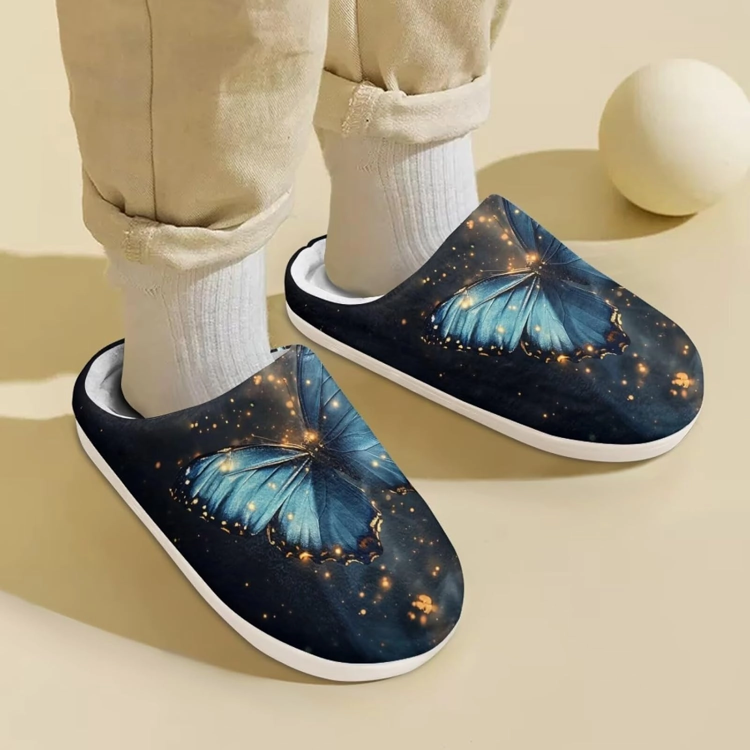 Boys Girls Cozy House Slippers Warm Plush Winter Cotton Shoes Breathable Kids Flannel Fuzzy Slippers Indoor Shoes Non Slip US 9-15