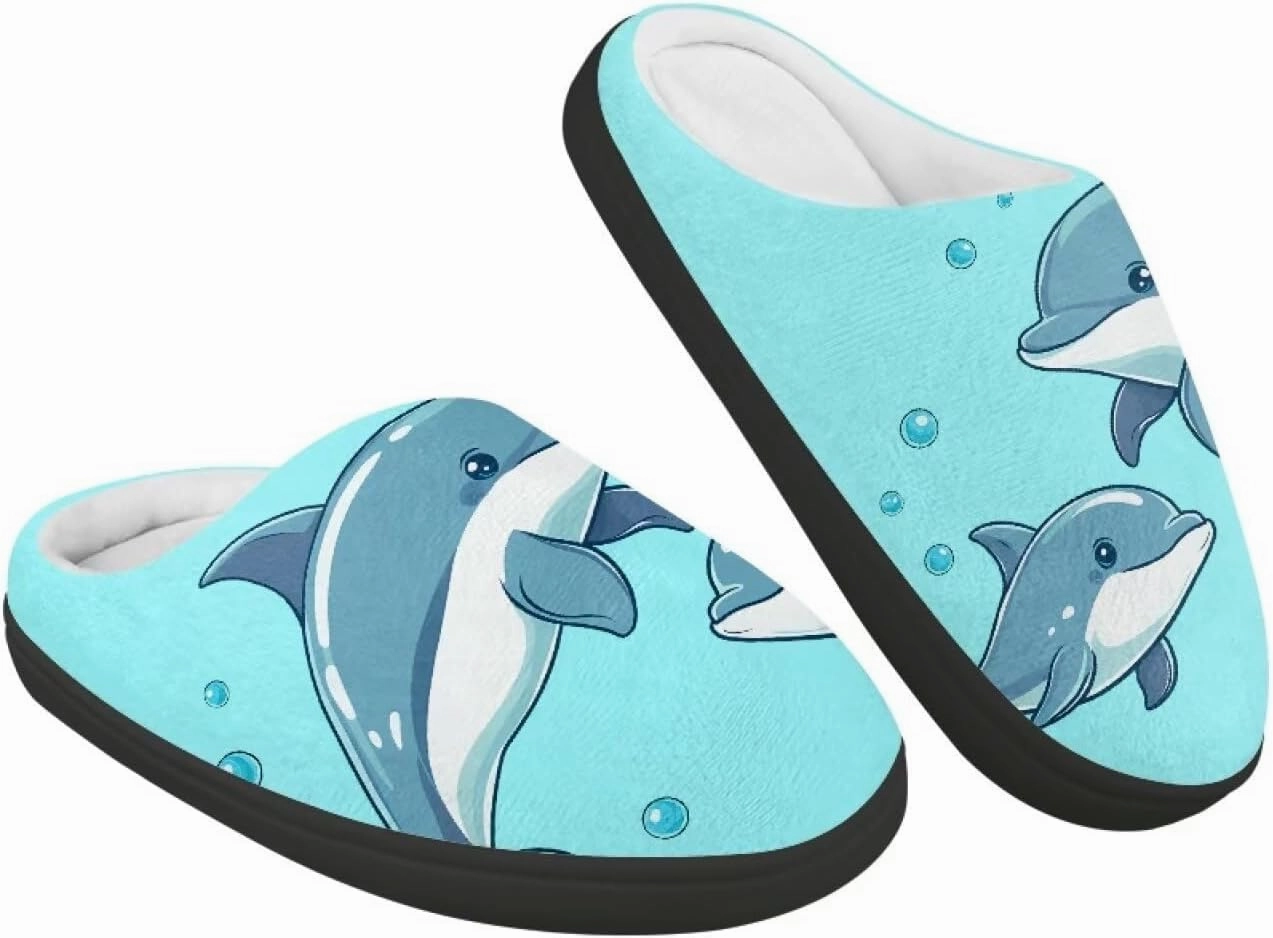 Boys Girls Slippers Kids Winter Soft Cotton Shoes Breathable Non Slip Plush Warm Slippers Fuzzy Indoor House Shoes US 9-15