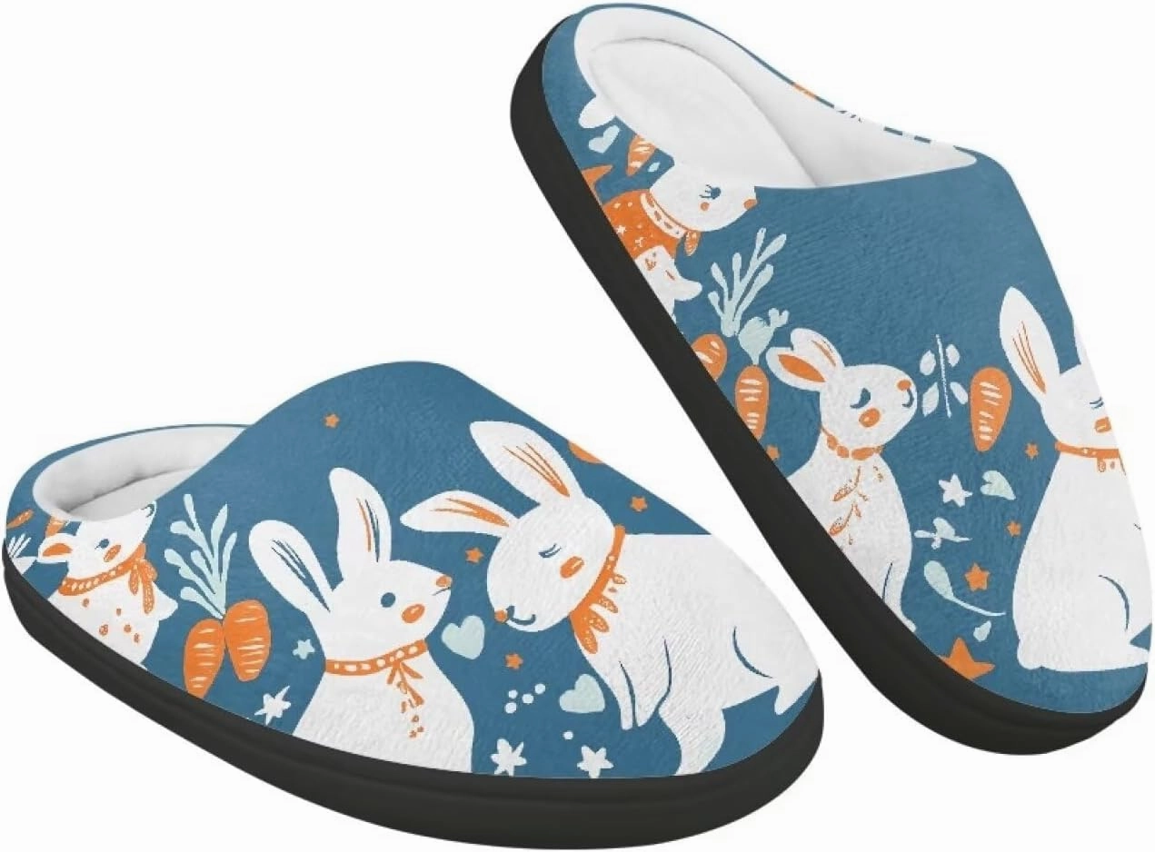 Boys Girls Slippers Kids Winter Soft Cotton Shoes Breathable Non Slip Plush Warm Slippers Fuzzy Indoor House Shoes US 9-15