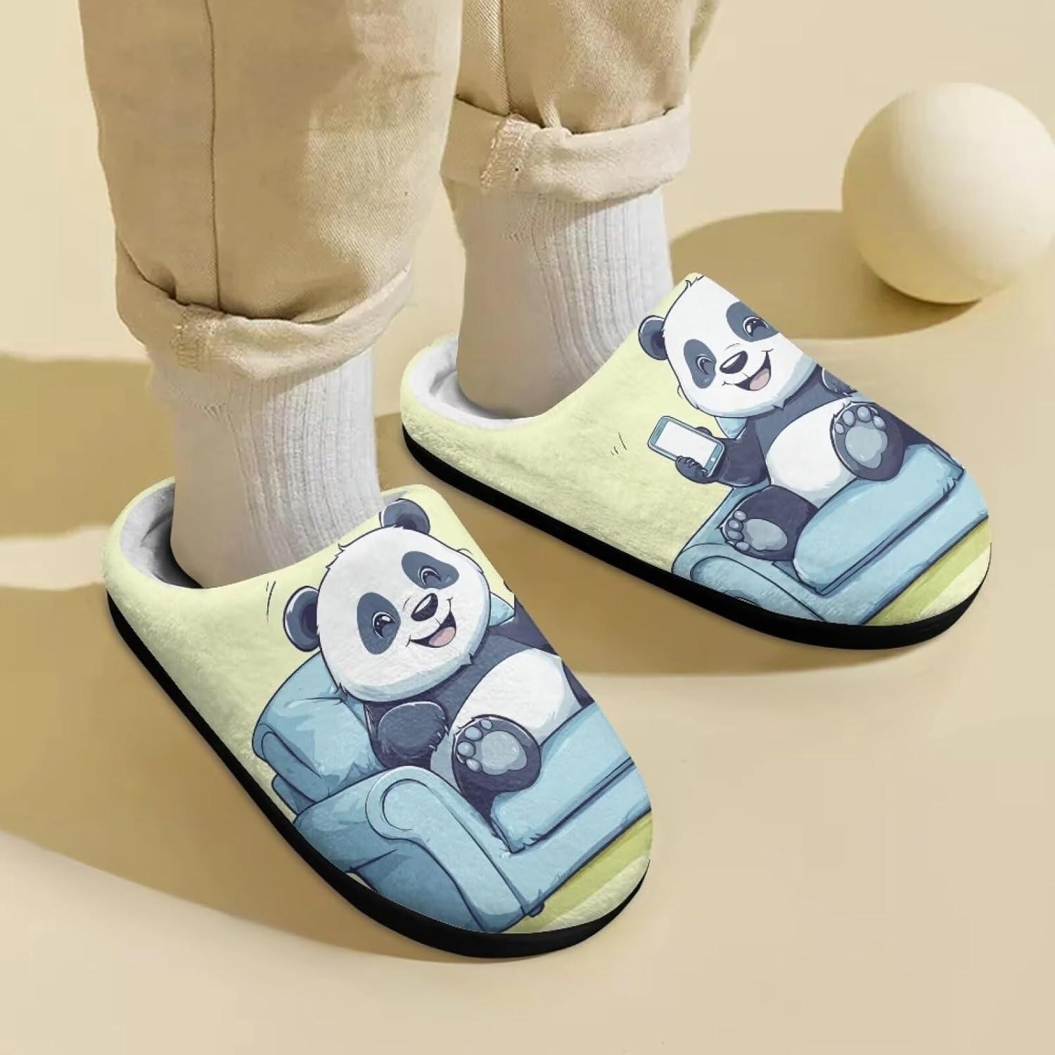 Boys Girls Slippers Kids Winter Soft Cotton Shoes Breathable Non Slip Plush Warm Slippers Fuzzy Indoor House Shoes US 9-15