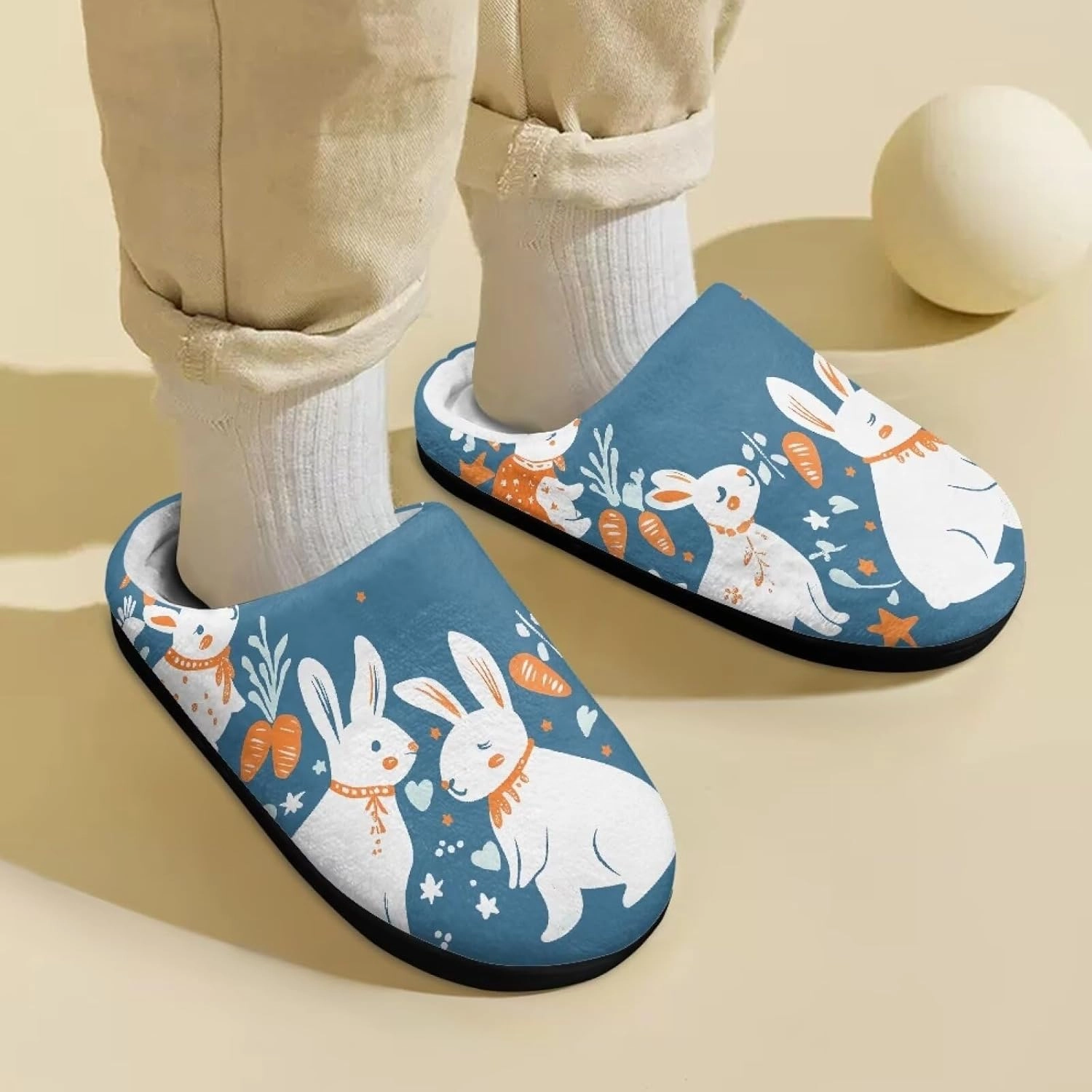 Boys Girls Slippers Kids Winter Soft Cotton Shoes Breathable Non Slip Plush Warm Slippers Fuzzy Indoor House Shoes US 9-15