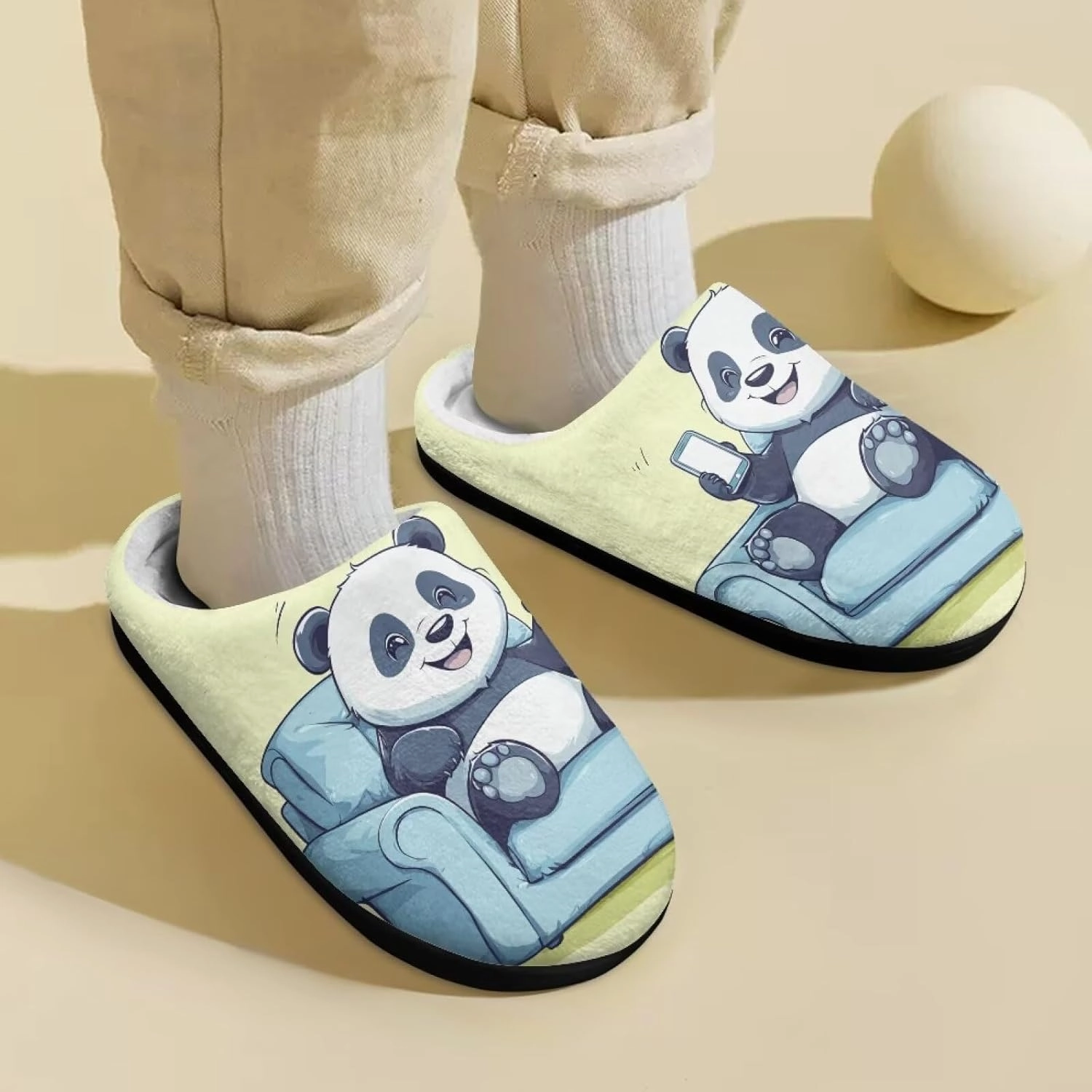 Boys Girls Slippers Kids Winter Soft Cotton Shoes Breathable Non Slip Plush Warm Slippers Fuzzy Indoor House Shoes US 9-15