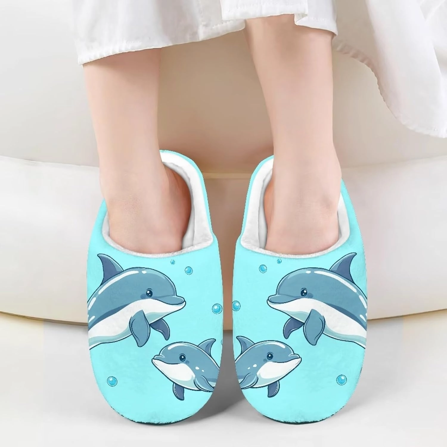 Boys Girls Slippers Kids Winter Soft Cotton Shoes Breathable Non Slip Plush Warm Slippers Fuzzy Indoor House Shoes US 9-15