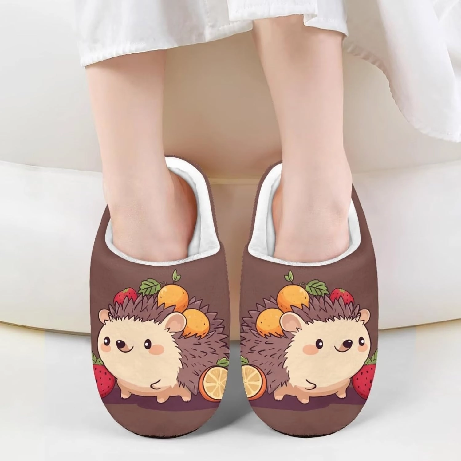 Boys Girls Slippers Kids Winter Soft Cotton Shoes Breathable Non Slip Plush Warm Slippers Fuzzy Indoor House Shoes US 9-15