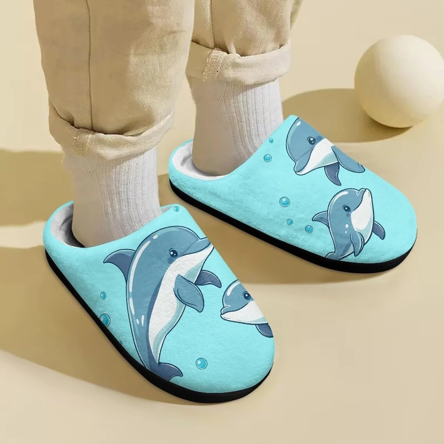 Boys Girls Slippers Kids Winter Soft Cotton Shoes Breathable Non Slip Plush Warm Slippers Fuzzy Indoor House Shoes US 9-15