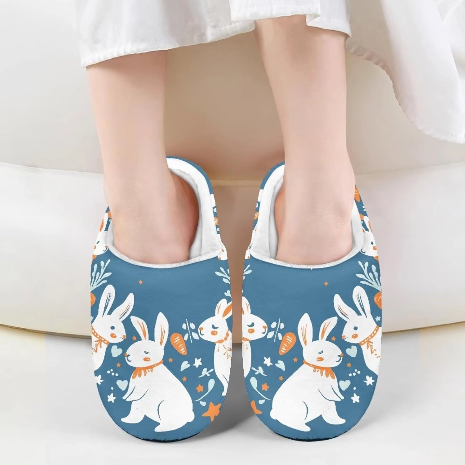 Boys Girls Slippers Kids Winter Soft Cotton Shoes Breathable Non Slip Plush Warm Slippers Fuzzy Indoor House Shoes US 9-15