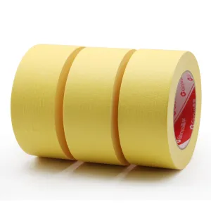 Bright Yellow Painter's Tape,2"×55 Yards 3 Rolls,high-Adhesion Masking Tape for Car Painting, Arts & Crafts, Home DIY Projects - Tear by Hand, Multi-Surface Use