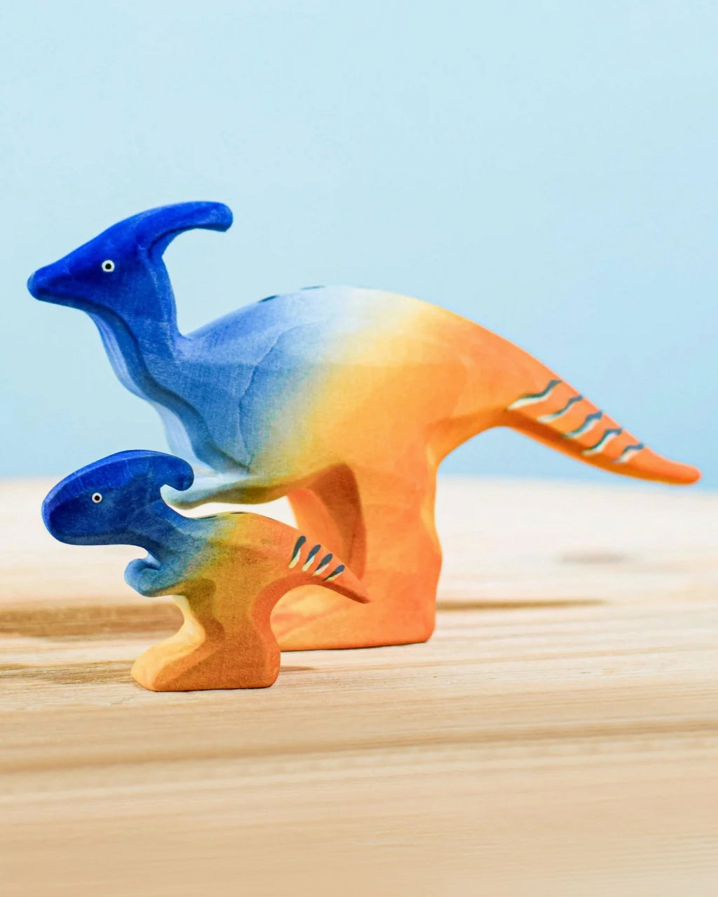 Bumbu Big Wooden Parasaurolophus Dinosaur