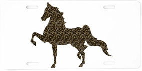 CafePress American Saddlebred Aluminum License Plate, Front License Plate, Vanity Tag