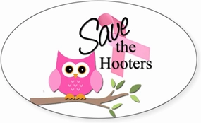 CafePress R637 Save The Hooter Sticker Oval Car Bumper Sticker(10-Pack)