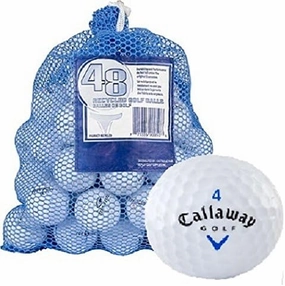 Callaway 48 AAA  Ball Bag with HX Tour Mix Recycled Golf Balls, White