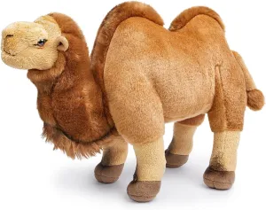 Camel Stuffed Animal Toy, 14'' Soft Plush, Wild Animal Plush, Zoo Party, Home Decor, Brown