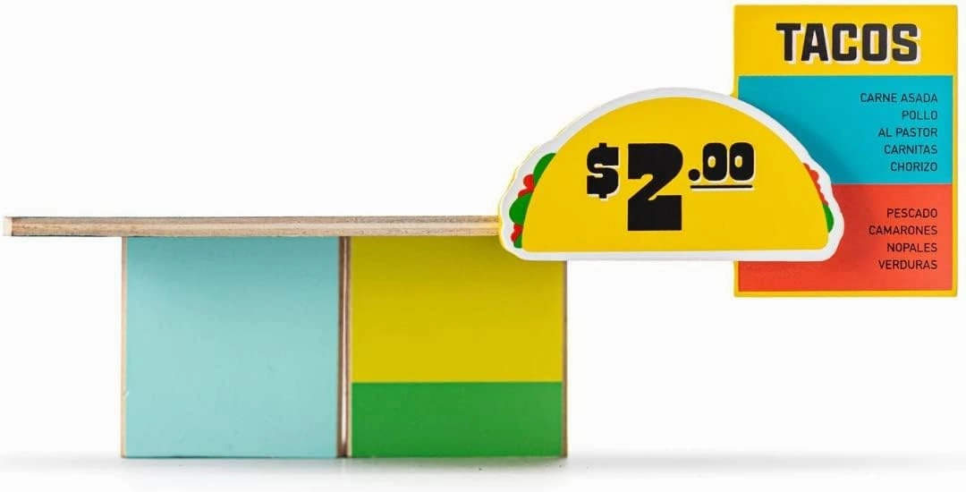 CANDYCAR® Wooden Diecast Collection - Taco Shack, Premium Handcrafted Beech Wood Toy