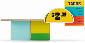 CANDYCAR® Wooden Diecast Collection - Taco Shack, Premium Handcrafted Beech Wood Toy