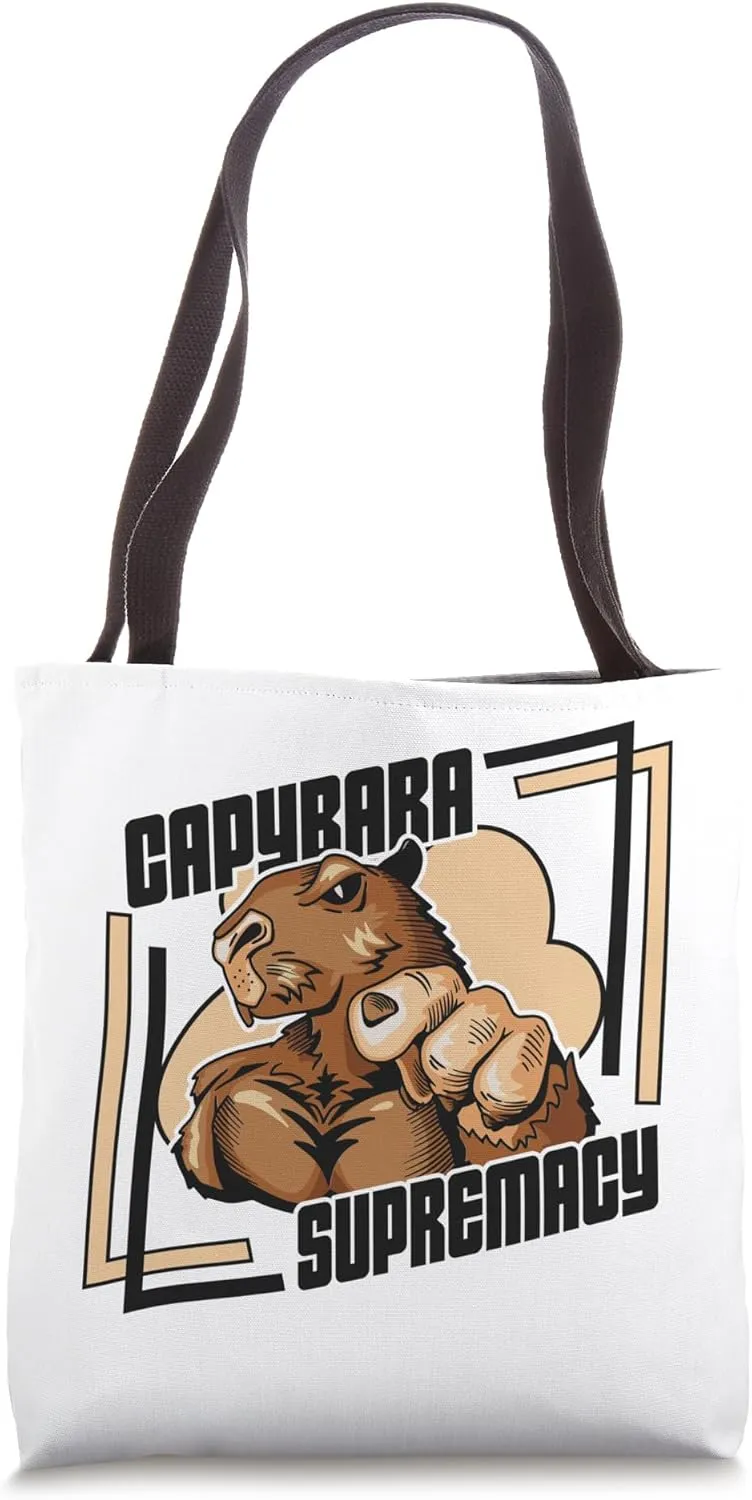 Capybara Supremacy Water Hog Hydrochoerus Carpincho Capybara Tote Bag