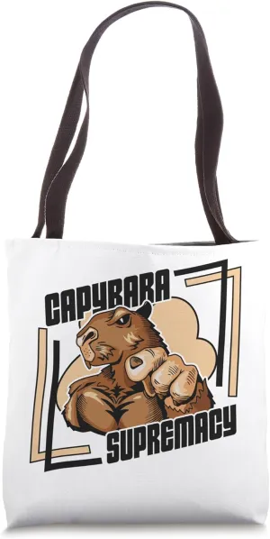Capybara Supremacy Water Hog Hydrochoerus Carpincho Capybara Tote Bag