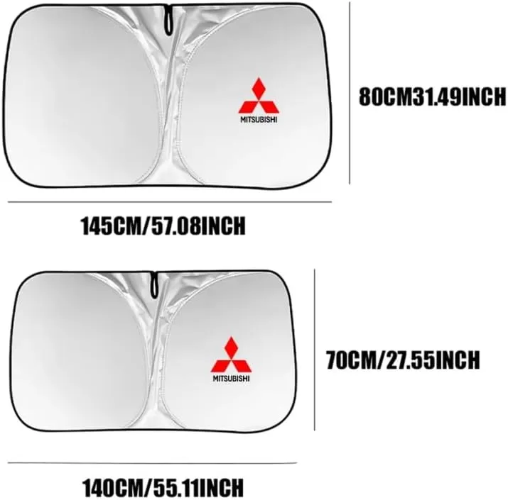 Car Windshield Sunshade for Mitsubishi Delica 2019-2023, Block UV Rays Sun Visor Protector, Front Window Sunshades, Windscreen Sunshade,A 140CM