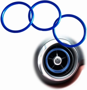 Car Air Conditioner AC Vent Outlet Ring Trim Fit for Mazda MX-5 MX5 Mazda 2 CX-3 CX3 RF ND Car Accessories (Blue Inner Ring)