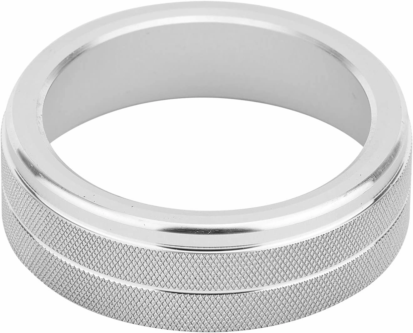 Car Air Conditioning Heat Control Switch Rotary Knob Ring Cover Fit for Volvo S60 V60 XC60 S60 V40 (Silver 4pcs)