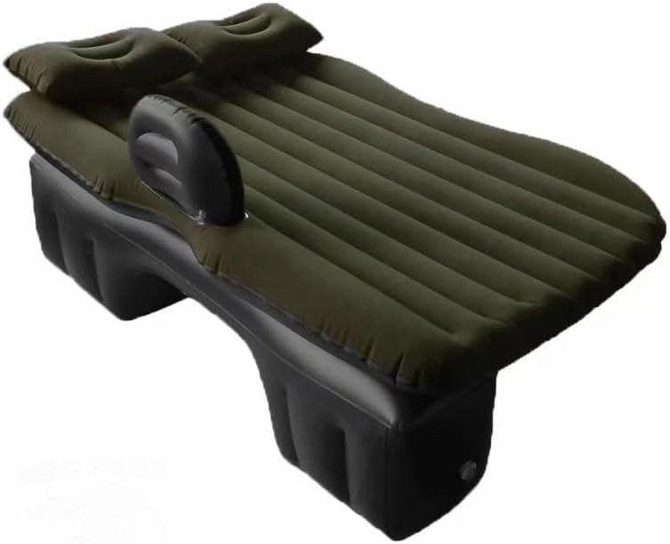 Car Air Mattress for Hongqi H5 2017–2025, Inflatable Back Seat Sleeping Pad with Pump & 2 Pillows, Folding Portable Camping Bed for Travel& Road Trips,Black