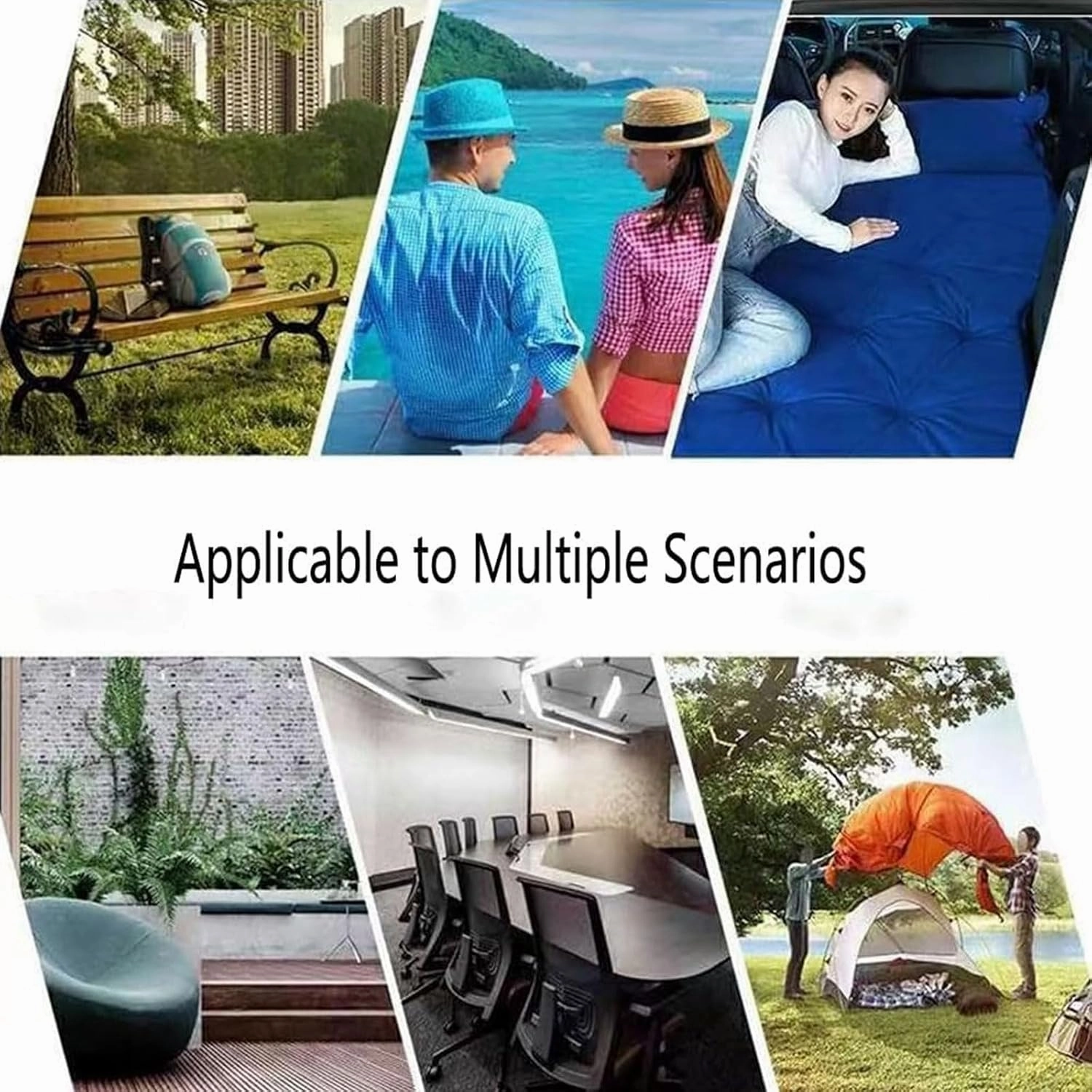 Car Air Mattress for Toyota FJ Cruiser 2007-2023,Back Seat Air Sleeping Mattress,Inflatable Thickened Car Air Bed,Portable Sleeping Pad Cushion for Travel,D