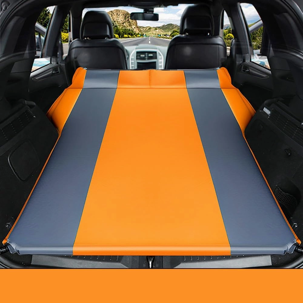 Car Automatic Inflatable Bed for Chevrolet Captiva (5seats/7seats) 1. Generation 2013 2014 2015, Portable Movable Thickened Trunk Sleeping Bed Outdoor Camping Hiking Air Mattress,Orange