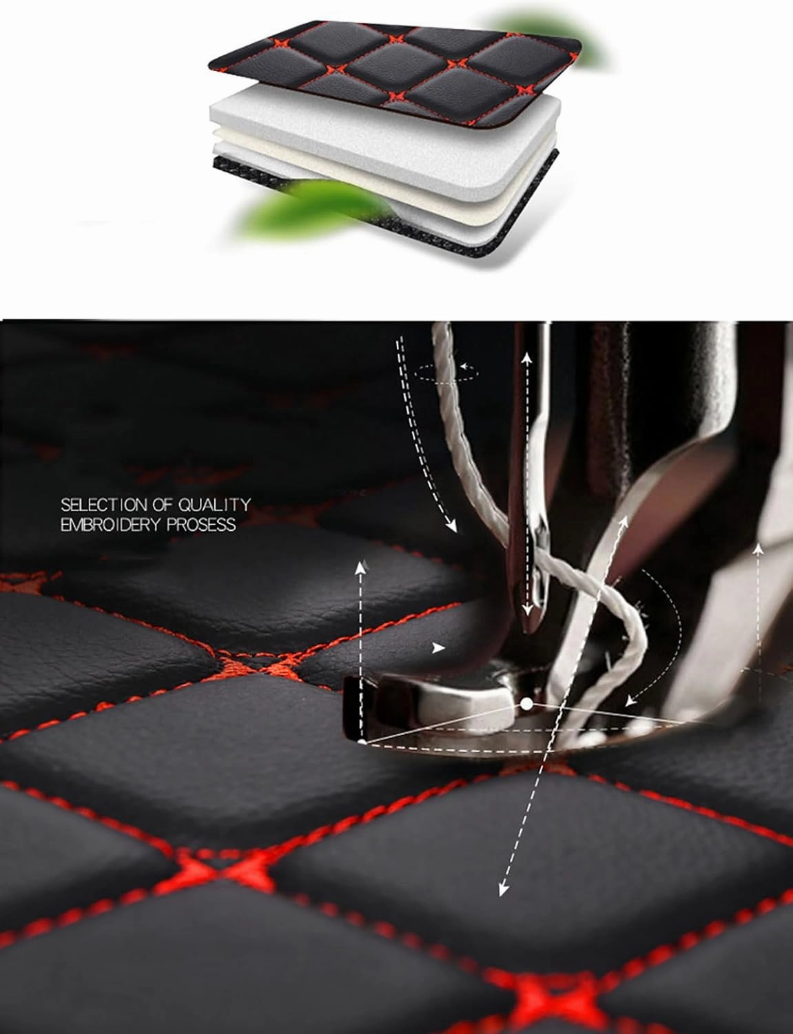 Car Boot Mats for Genesis GV70 EV Pure Electric 2023 2024, Custom Protector Pad Cargo Tray Liners Trunk Carpets All Weather Interior Accessories,Black Beige