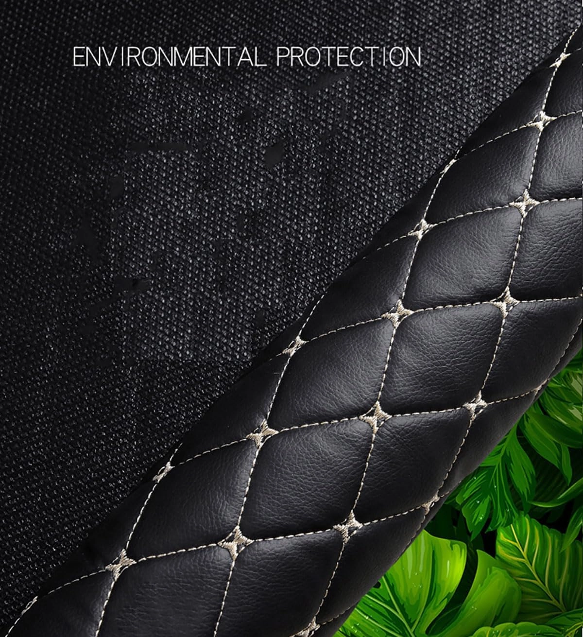 Car Boot Mats for Genesis GV70 EV Pure Electric 2023 2024, Custom Protector Pad Cargo Tray Liners Trunk Carpets All Weather Interior Accessories,Black Beige