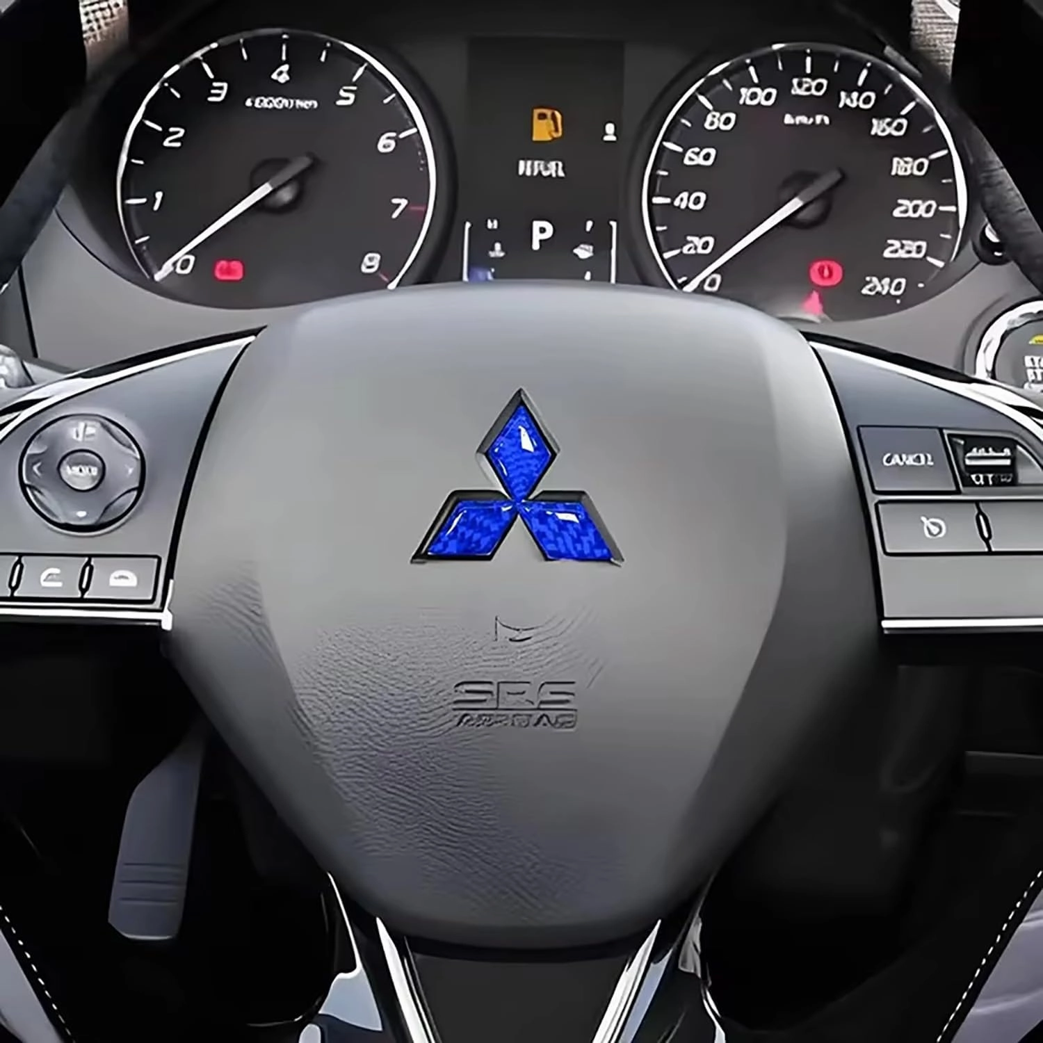 Car Emblem Badge for Mitsubishi Lancer EX Outlander Pajero ASX Eclipse Cross Ralliart Badge Stickers Car Front Rear Hood Trunk Grille, Emblem Replacement Car Sticker Badge Styling Decorate